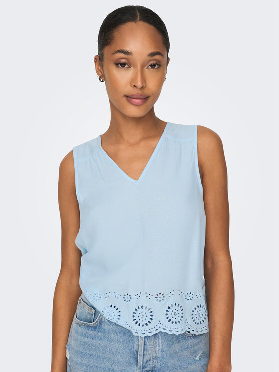 ONLY ONLY Блузка 15296317 Голубий Regular Fit