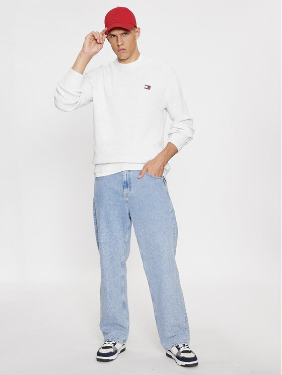 Tommy Jeans Tommy Jeans Sweter Tonal Xs Badge DM0DM17776 Szary Regular Fit