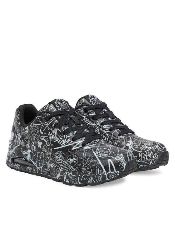 Skechers Skechers Tenisice Street Uno - Process Sketch 177972/BKW Crna
