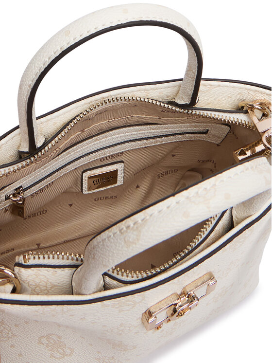 Guess Guess Τσάντα Emelie Logo Mini HWGP99 28750 Εκρού