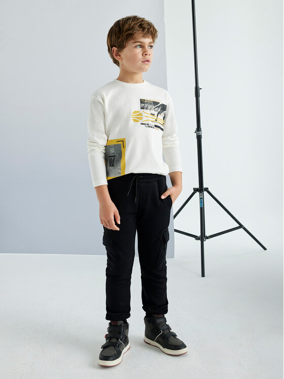 Mayoral Mayoral Jogginghose 7536 Schwarz Regular Fit