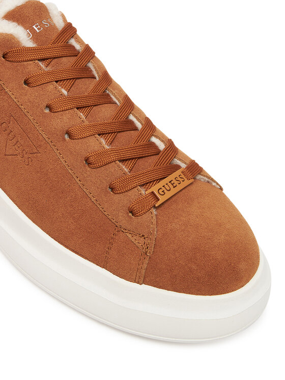 Guess Guess Sneakersy FMFBAN LEP12 Hnedá