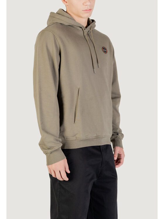 Napapijri Napapijri Μπλούζα B-BADGE H Πράσινο Egg Fit