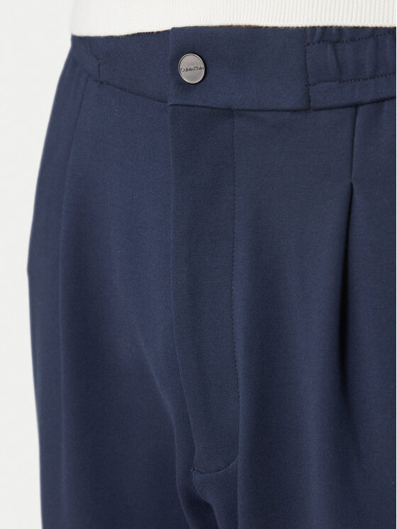 Calvin Klein Calvin Klein Szövet nadrág LV04LF607G Sötétkék Tapered Fit