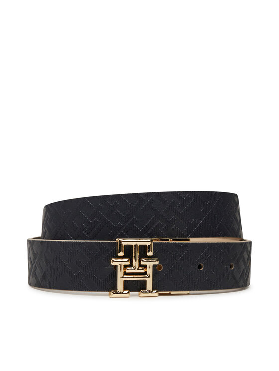 Tommy Hilfiger Tommy Hilfiger Moteriškas Diržas Th Logo Rev 3.0 AW0AW17247 Tamsiai mėlyna