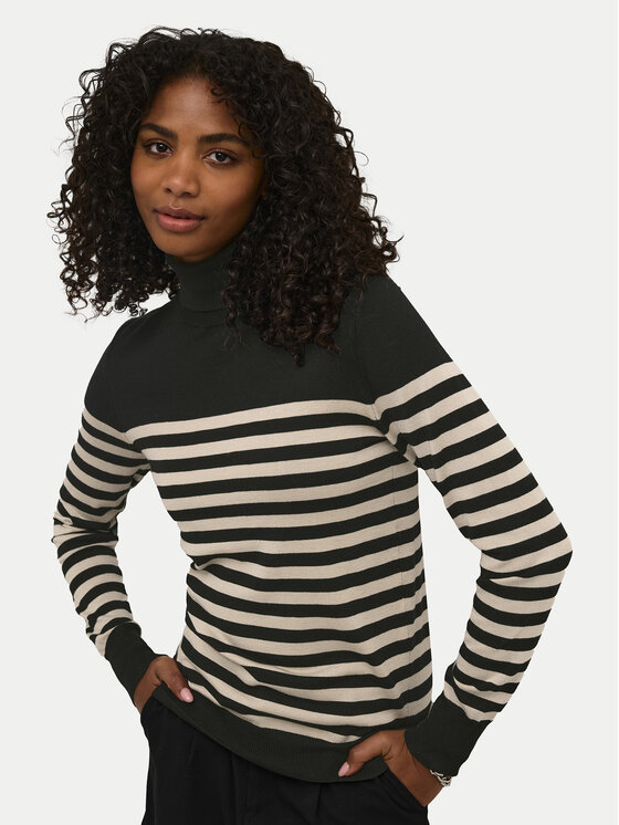 Kaffe Kaffe Rollkragenpullover 10509063 Schwarz Regular Fit