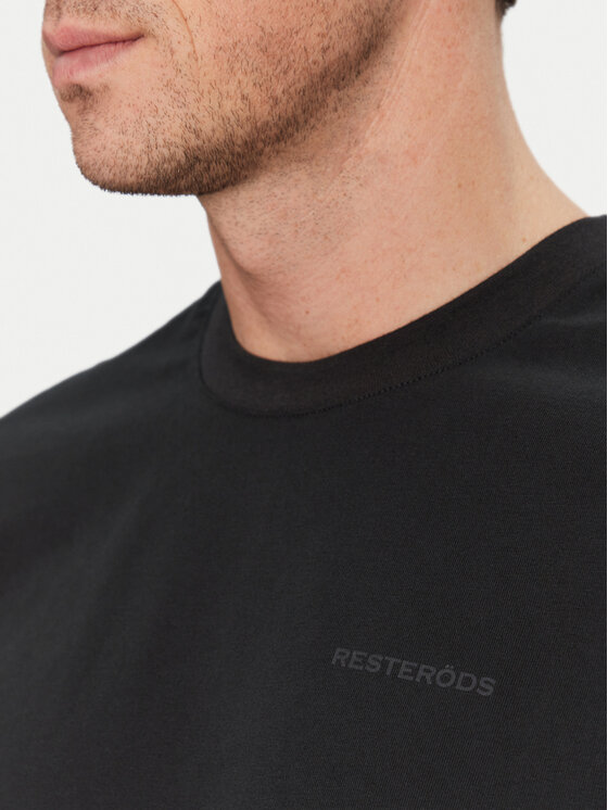 Resteröds Resteröds T-Shirt Tas 20251 2030 Czarny Regular Fit