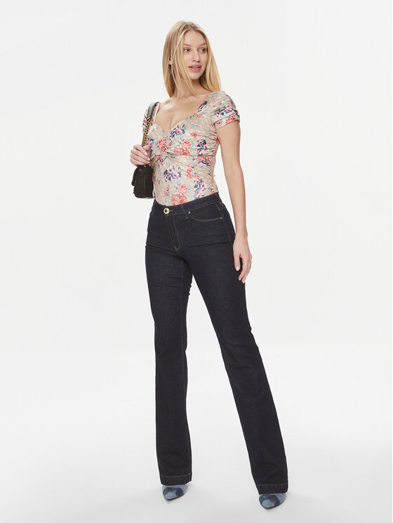 Guess Guess Bodi Ss Heart Nk Clara W4RP37 KBEM0 Šarena Slim Fit