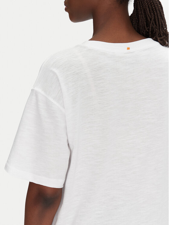 BOSS BOSS Футболка C_Eband_4 50540433 Білий Relaxed Fit
