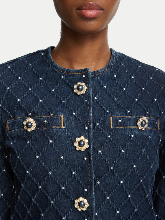 Liu Jo Liu Jo Kurtka jeansowa UF6169 D0374 Granatowy Regular Fit