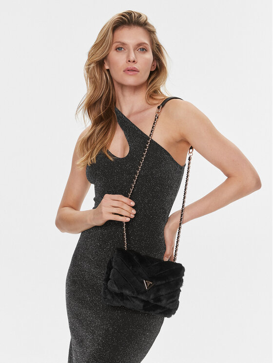 Guess Guess Дамска чанта Katine (WG) Mini-Bags HWWG91 89780 Черен