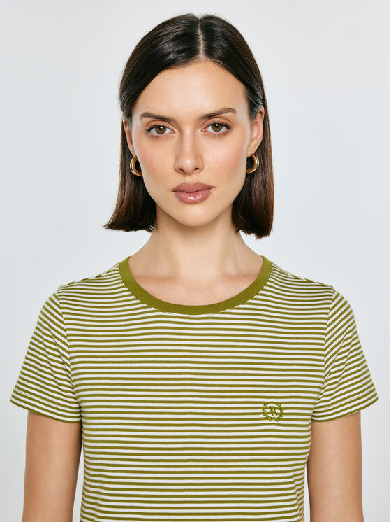 BIG STAR BIG STAR T-Shirt ZENAISA Zielony Basic Fit