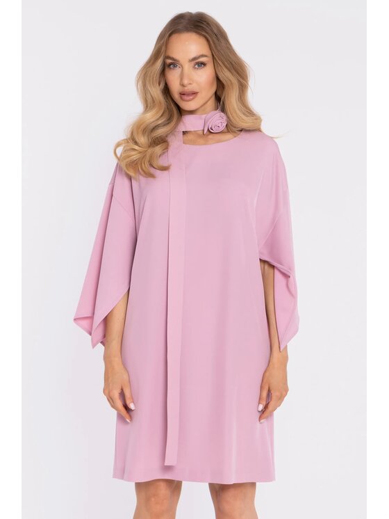 Made of Emotion Made of Emotion Abito da cocktail M908 Rosa chiaro A-Line Fit