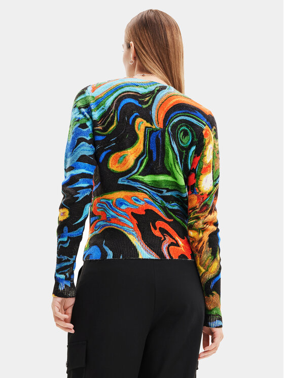 Desigual Desigual Kampsun 23WWJF12 Värviline Regular Fit