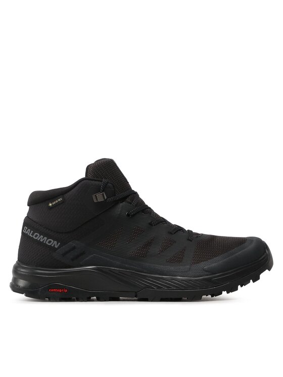 Salomon Trekingová obuv Outrise Mid Gtx L47143500 Čierna