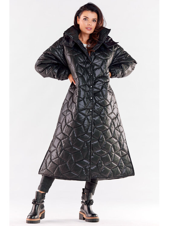 Awama Awama Cappotto A537 Nero Basic Fit