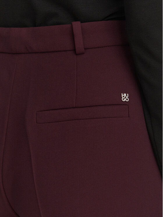 HUGO HUGO Spodnie materiałowe Hambala 50569829 Bordowy Regular Fit