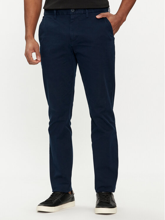 Tommy Jeans Chino nohavice Austin DM0DM19166 Tmavomodrá Slim Fit