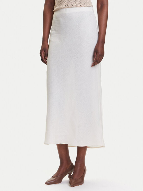 Marella Marella Gonna midi Desio 2515101032 Bianco Regular Fit