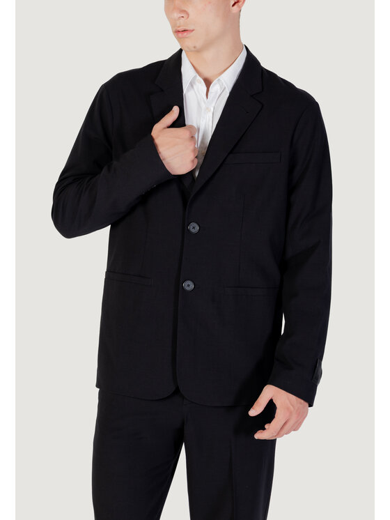 Armani Exchange Armani Exchange Marynarka XM000345 AF10897 Czarny Blazer Fit