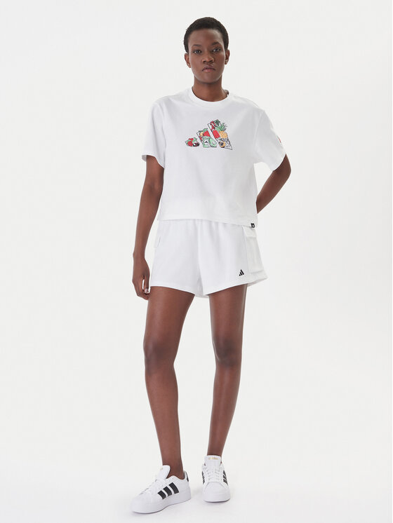 adidas adidas Póló Food Graphic KA5073 Fehér Loose Fit