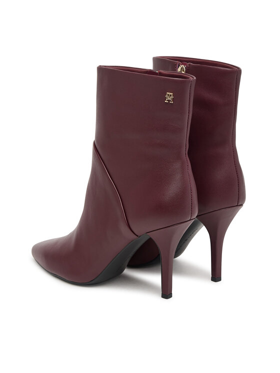 Tommy Hilfiger Tommy Hilfiger Saapad High Heel Clean Ankle Boot FW0FW09624 Bordoopunane