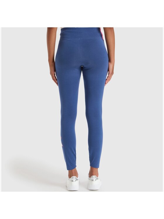Diadora Diadora Legginsy DIADORA L.LEGGINGS LUSH Niebieski Regular Fit