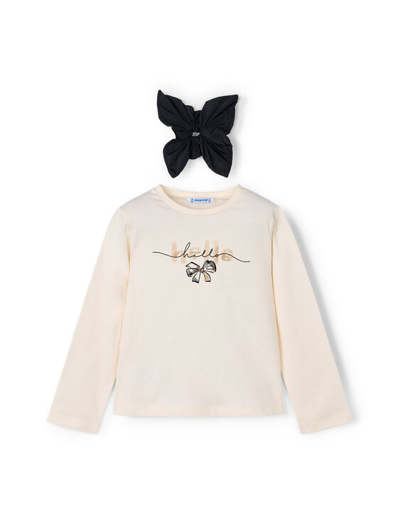 Mayoral Mayoral Bluse 4008 Écru Regular Fit