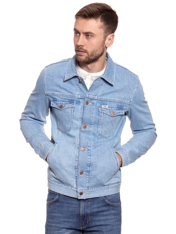 Wrangler Wrangler Giacca di jeans REGULAR JACKET Blu Regular Fit