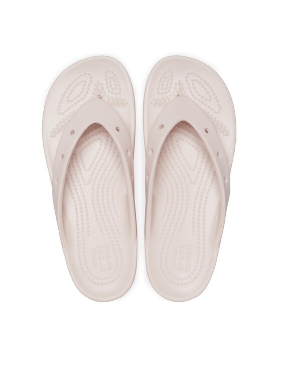 Crocs Crocs Šlepetės per pirštą Classic Platform Flip W 207714 Rožinė