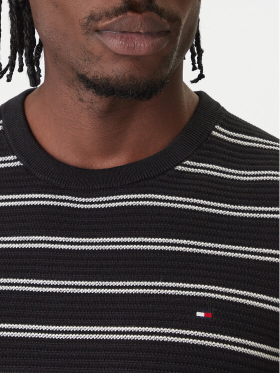 Tommy Hilfiger Tommy Hilfiger Sveter Seasonal MW0MW41643 Čierna Regular Fit