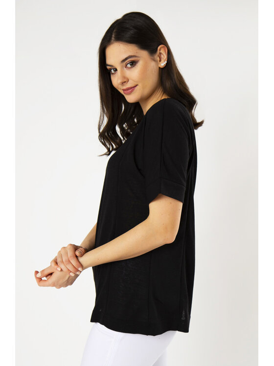 QUIOSQUE QUIOSQUE Halenka 22-TD-BS8 Černá Regular Fit