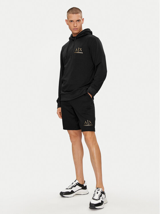 Armani Exchange Armani Exchange Sportovní kraťasy 3DZSSA Z9N1Z 1200 Černá Regular Fit