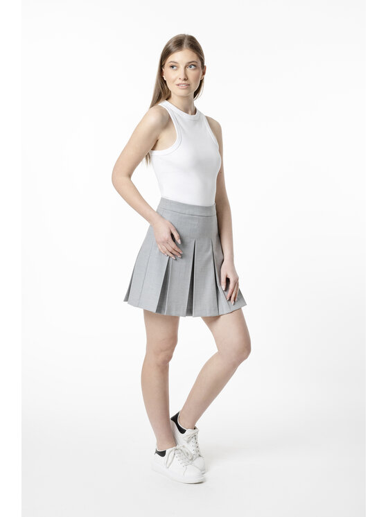 LAURELLA LAURELLA Sukňa 7UL024 Sivá Regular Fit