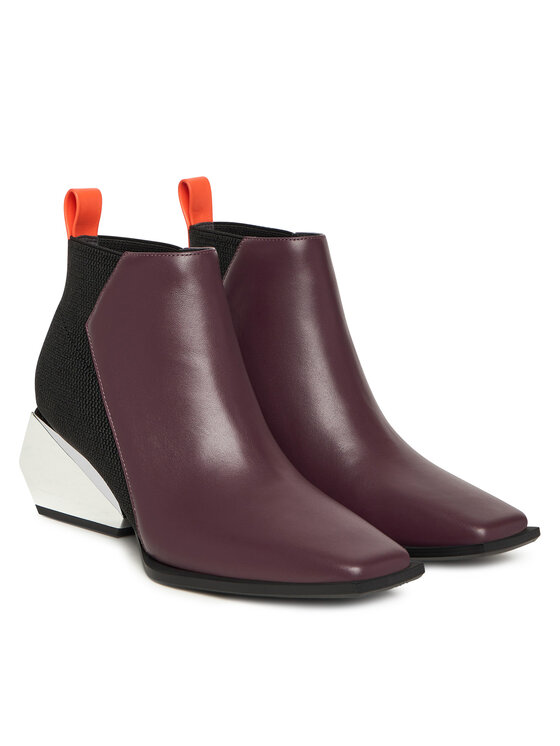 United Nude United Nude Ботильйони Ricky Mid 1095092316 Бордовий