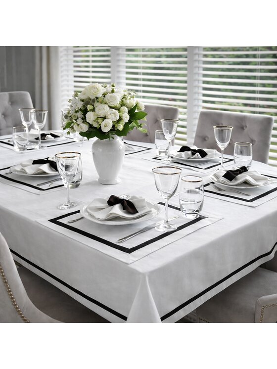 Roseberry Home Roseberry Home Bieżnik Black Stripes Czarny