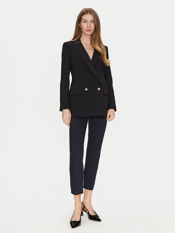 Marella Marella Pantaloni chino Miele 2513131021 Blu scuro Slim Fit