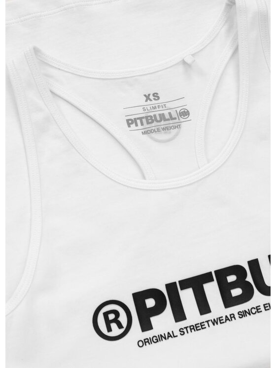 PITBULL PITBULL Tank top Tank Top damski Rib PITBULL R XS Biały Regular Fit
