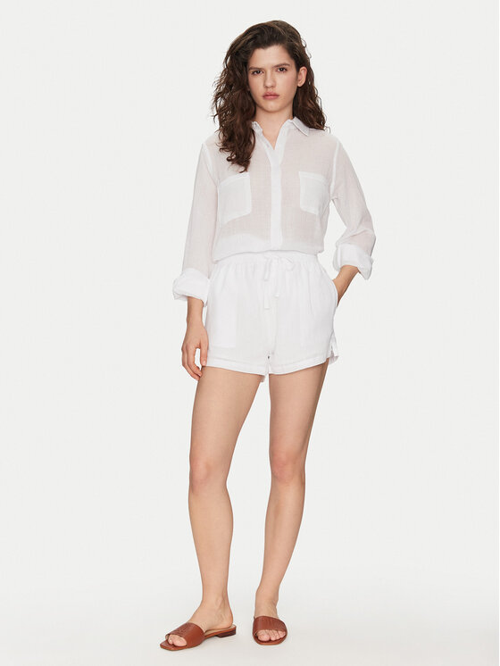 Seafolly Seafolly Camicia Breeze 55428-TO Bianco Regular Fit