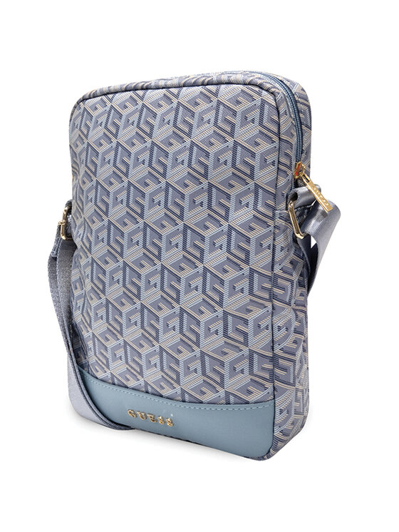 Guess Guess Etui na telefon GCube Stripe Tablet Bag Niebieski