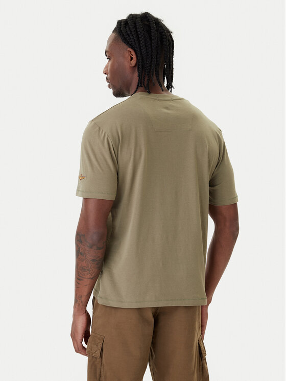 Aeronautica Militare Aeronautica Militare Tricou 261TS2538UJ00727 Verde Regular Fit