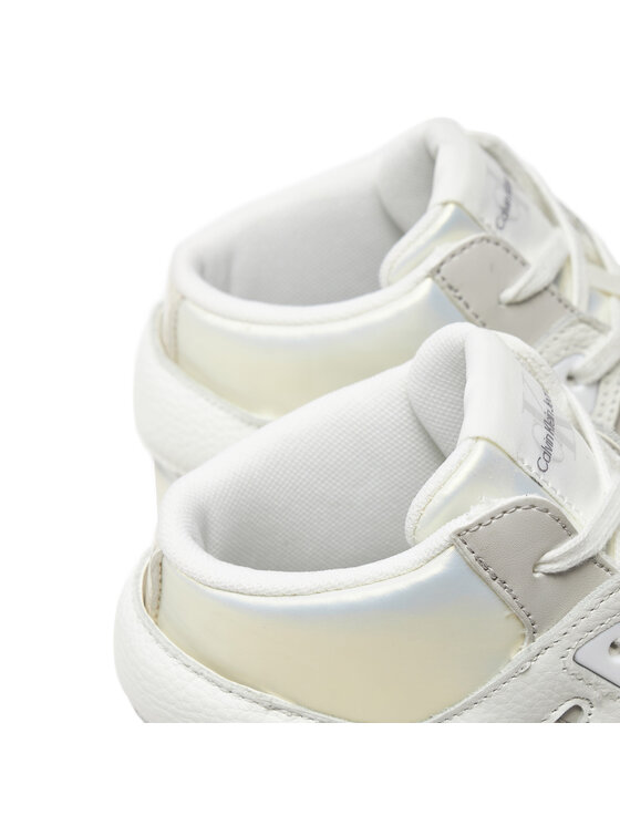 Calvin Klein Jeans Calvin Klein Jeans Сникърси Basket Cupsole High Mix Ml Mtr YW0YW01489 Бял