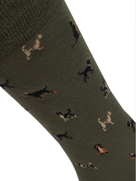 Barbour Barbour Muške visoke čarape Mavin Dog MSO0068OL54 Zelena