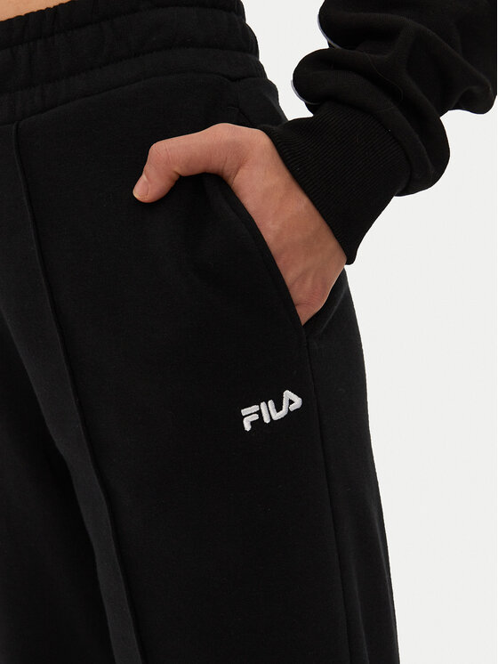 Fila Fila Παντελόνι φόρμας Lauka FAW0910 Μαύρο Wide Leg