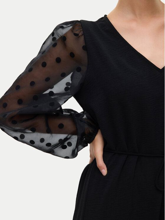 Vero Moda Vero Moda Koktejlové šaty Alva 10337473 Černá Regular Fit