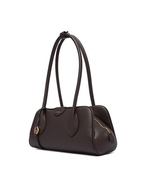 Calvin Klein Calvin Klein Дамска чанта Emblem Trio Pebble LV04F3743G Кафяв