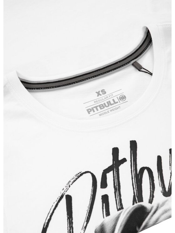 PITBULL PITBULL T-Shirt Koszulka damska Puppy L Biały Regular Fit