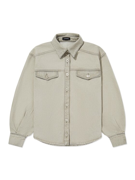 La Mania La Mania Bluzka SHADE Szary Classic Fit