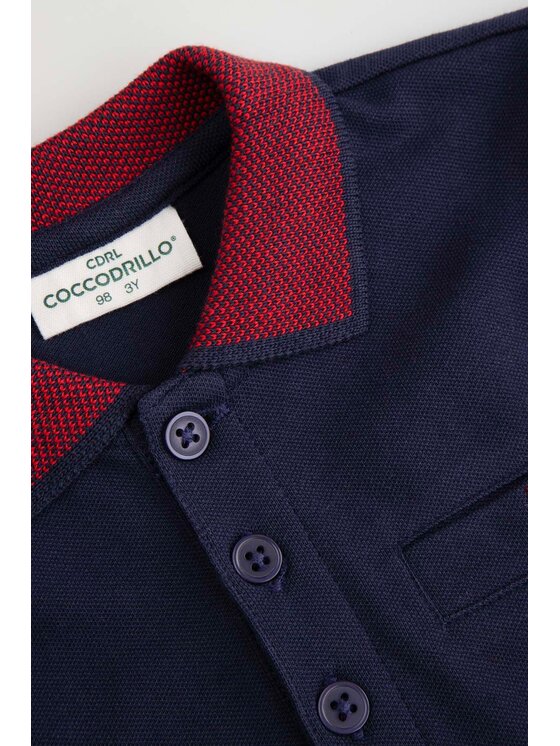 Coccodrillo Coccodrillo T-Shirt ZC5143501EBB-015 Granatowy Regular Fit