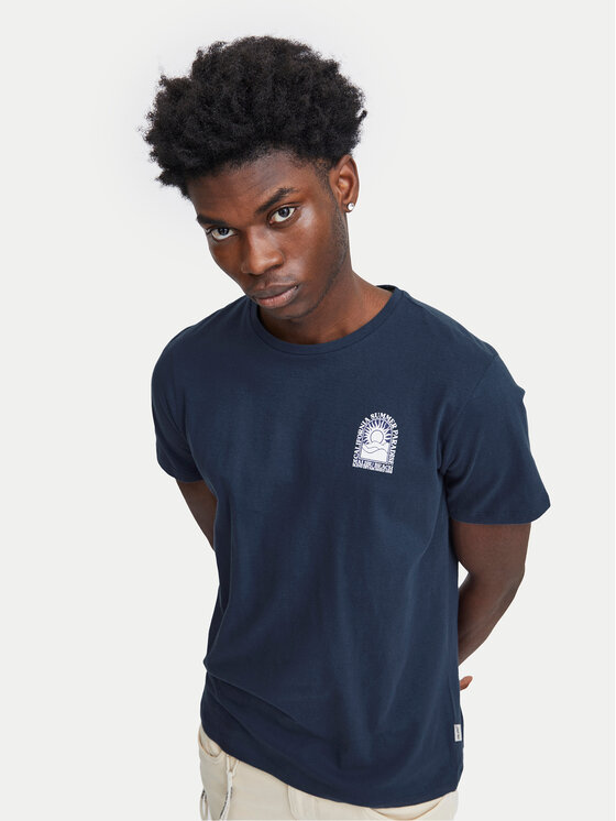 Blend Blend T-Shirt 20716481 Granatowy Regular Fit